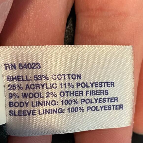 GAP Tweed Wool Blend Double Breasted Pea Coat Sz M - Picture 8 of 9